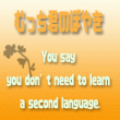 don't need to learn english
